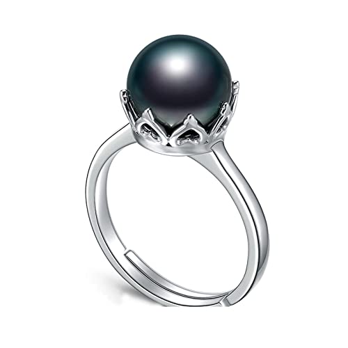 Bague en Perles de Tahiti, l'éclat intemporel d'un solitaire en argent 925 couronne