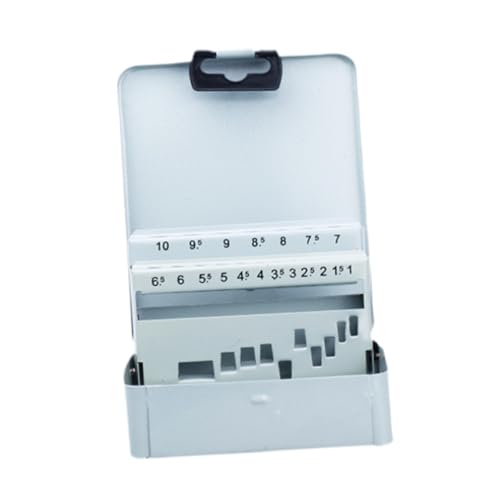 Boîte de rangement pour mèches en fer portable avec 19 emplacements pour bricolage