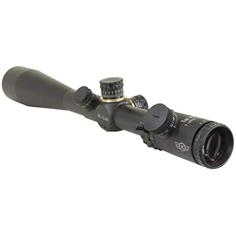Hi-Lux Optics TP730X50MOA Top Angle 7-30 x 50 30mm Tube Rifle Scope with Green Illuminated MOA Reticle, Black Cover