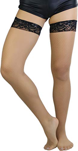 Image of ToBeInStyle Women's Timeless Backseam Fishnet Stocking