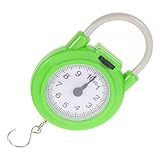 GRADENEVE Báscula de Resorte Portátil para Maletas Viaje Pequeña y Práctica con Gancho Resistente Precisión Manual para Equipaje y Uso Doméstico Diseño Compacto y Duradero Verde