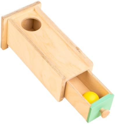 Curious Cub Montessori Object Permanence Box With Drawer | Educational Toys For Early Development For Toddlers | Fine Motor Skills & Sensory Toys For Kids (6 Months - 2 Years), Multicolor
