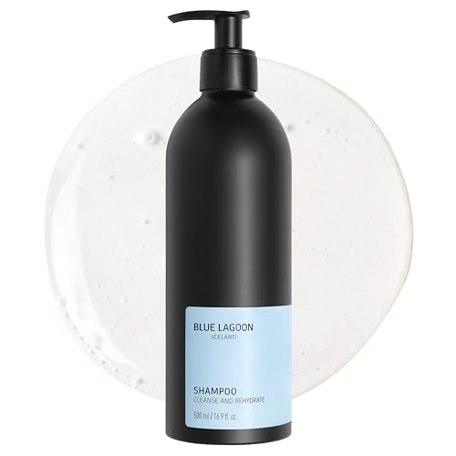 Blue Lagoon Skin Science Skincare Shampoo - Mineral Rich Hydrating Shampoo - Cleanses & Rehydrates Hair - Long Lasting Hydration - Natural Shine - Removes Sebum - 500ML