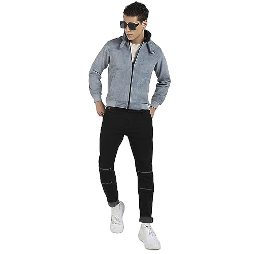 Image of CAHOOT Men's Jacket For Casual Wear | Hooded Neck | Zipper Closure | Long Sleeve | Regular Fit | Polyester Jacket Crafted With Comfort Fit For Everyday Wear