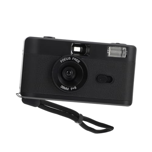 LRXIYODE Cámara de Película Reutilizable Retro con Flash Integrado sin Batería Diseño Simple Práctica para Fotos Clásicas