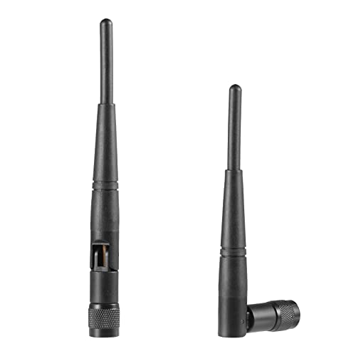 5dBi 2.4GHz WiFi Antenna RP-TNC Male Replacement Antenna Compatible with Trimble Robotic Total Stations TDS Ranger Data Collecter, for Wireless Linksys WiFi Router（Pack of 2）, Eifagur - Thumbnail 4