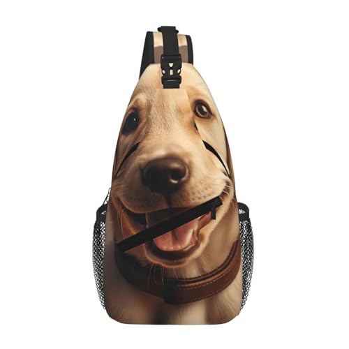 Sac à bandoulière pour voyageur compact motif chien contre le mal de dos