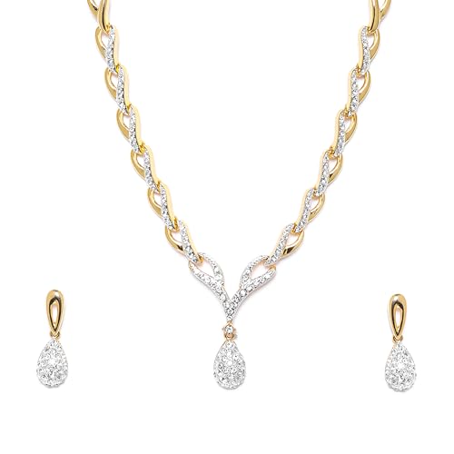 See full amazon price history chart for Estele Valentine Collection 24 Kt Gold Plated American Diamond Necklace Set For Women Estele Valentine Collection 24 Kt Gold Plated American Diamond Necklace Set For Women (B08CSB4CZ1) Amazon Price History, Amazon Price Tracker