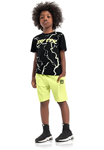 Bermuda Menino em Moletom, Quimby, Meninos, VERDE LIMAO, 04