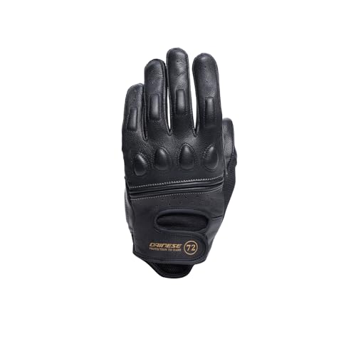 Gants de moto en cuir femme Dainese Blackjack 2 gants vintage noir homologués