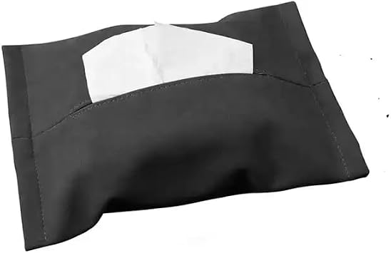 Car Hidden Tissue Holder Box for Tesla Model 3 Y Armrest Seat Back Napkin Center Console Flocking Storage Bag Auto Accessories