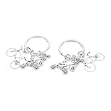 POPETPOP 2 Piezas Llavero Deportivo Llavero De Coche Llavero Ciclismo Llavero Mini Motor Llaveros Estilo Punk Llavero De 3d Llavero Colgante De Bicicleta Llavero Bolso Metal Silver