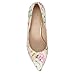 XAPPEAL Joya - Women's Slip-On Stilleto Pointed Closed Toe High Heel Floral, Size 8.5 Medium Width