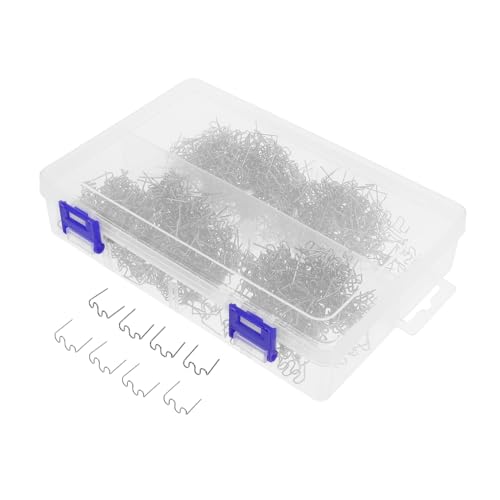 PRETYZOOM Plastic Welding Rods 1000pcs Hot Stapler Kit Car Bumper Dashboards Fix Iron Wire Staple Tool