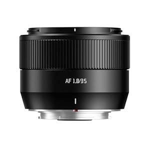 TTArtisan 35 mm F1.8 II Metallgehäuse, Autofokus, AF-Objektiv, kompatibel mit FujiFilm FX Mount, Schwarz