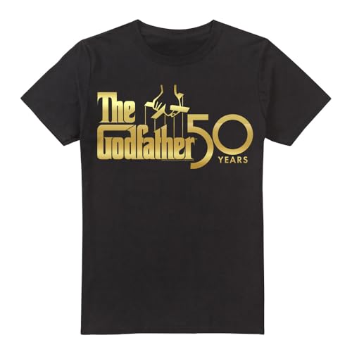 Image of Cotton Soul Godfather Godfather 50Th Logo Unisex T Shirt, Black, X, Large