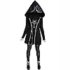 Keepink Hoodies for Women UK Loose Gothic Punk Long Sleeve Coat Ladies Jackets Full Zip Sweatshirt Halloween Witchcraft Hooded Outerwear Warm Cardigan Streetwear Plus Size 8-22 Sale #2
