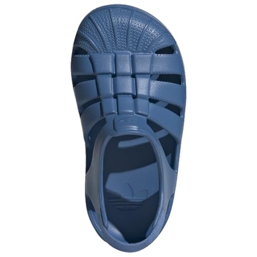 Adidas Originals Superstar Sandal - Boys' Preschool (JI2800, Focus Blue/Focus Blue)4