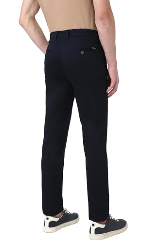 Image of Peter England Men's Slim Fit Mid Rise Super Chino Casual Trouser