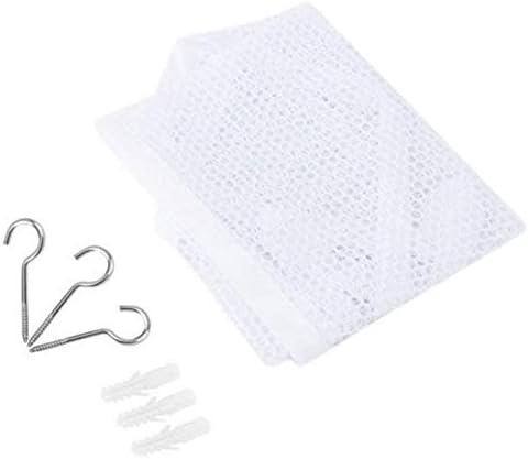 2Pcs Toy Storage Net Hammock Organizer, BetterJonny Soft Toy Net Storage Hammock for Stuffed Animals and Teddy Elastic Large Mesh Toys Holder Net Organiser for Toy (White)