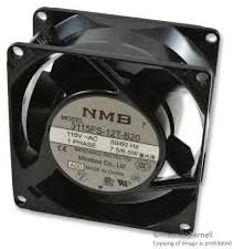 08038FB-B3K-EA-00 AC Fans AC Axial Fan, 80x38mm, 230VAC, 28CFM, Flange, Terminal