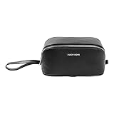 Hugo Boss Storyline Herren Kulturtasche aus Polyurethan und Polyester in der Farbe Schwarz, Maße: 21cm x 10cm x 11cm, HTC229A