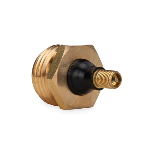 Image of Camco RV Brass Blow Out Plug - Essential RV Winterizing Tool - Heavy-Duty Brass Construction - Helps Clear Your Water Lines During RV Winterization and Dewinterization (36153)