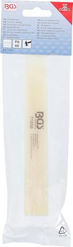 BGS 71050 | Zierleistenkeil | Nylon | 185 x 25 mm | Montagekeil | Türleistenkeil | Demontagekeil | Nylon-Keil