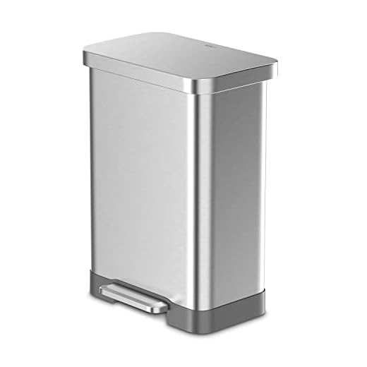 OTIGOO 20 Gallon Trash Can, Stainless Steel Step On Kitchen Trash Can