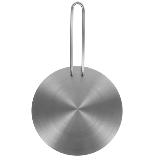 BELLIFFY Placa Cm de Acero Inducción de Difusora Mango Inoxidable distribución uniforme calor Desmontable de 18 del cocina para en