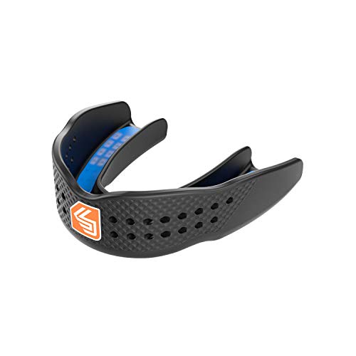 ショックドクター マウスガード 8801Y SUPER FIT 成形 保護 軽量 薄い ユース ブラック スポーツ トレーニング 格闘技