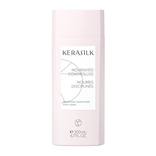 KERASILK Smoothing Conditioner |Intensively Nourishes & Conditions| Tames Frizz & Smooths Strands | For Coarse Frizzy Unruly Hair | Improves Manageability for All Hair Types & Textures | 200ml