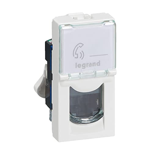 Legrand - Prise RJ 45 multimédia Mosaic catégorie6 F/UTP - Blanc - 1 Unité