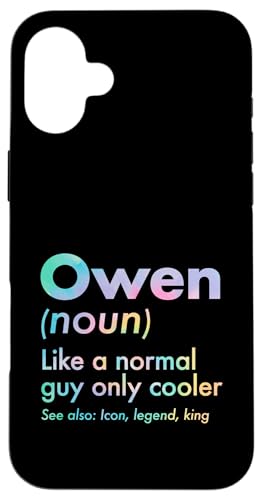 Owen Like A Normal Guy Only Cooler Legend King �t�@�[�X�g�l�[�� �X�}�z�P�[�X iPhone 16 Plus �p