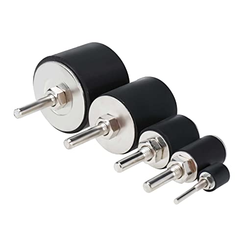 BOOMSTART 25 Stücke Schleifwalzen Set, Schleifwalzen für Bohrmaschine mit Box, Schleifhülsen Schleifenpapier Schleifband Schleifpapier, 80 und 120 Körnung