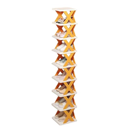 Meuble chaussures gain de place étagère verticale pliante pour rangement