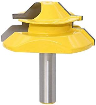 Meihejia 1/2 Inch Shank 45 Degree Lock Miter Router Bit 1 Inch Stock Joint Router Bit Woodworking Cutter Tool