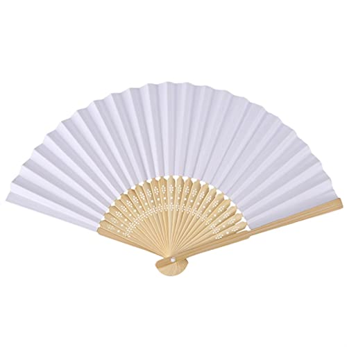 Pratique et pratique, peut être décoré pour de nom 50 PCS Paper Paper Paper Paper Portable, Fournitures de mariage Fournitures de mariage 21cm Éventail fait main ( Color : 30pcs , Fan Size : Other )