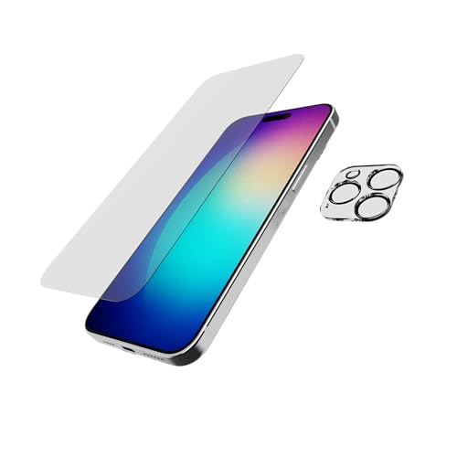Tech21 Impact Glass - Pack de Protection d'objectif d'appareil Photo pour iPhone 15 Pro Max