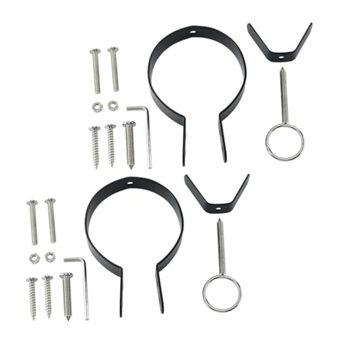 SHINEOFI 2 ensembles Support Jambon Italien Fer Antirouille Lot de Accessoires de Fixation Robustes Remplacement Direct Conforme Aux Normes Design Simple et Pratique pour Usage Domestique