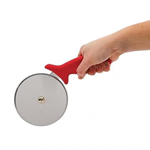 Image of Brand Stainless Steel Handle Pizza Cutter - Sharp and Durable Kitchen Essentia Sandwich & Pastry Cake Cycle Cutter, Sharp, Wheel Type Cutter, Pack of 1 (Plastic Handle, 1)