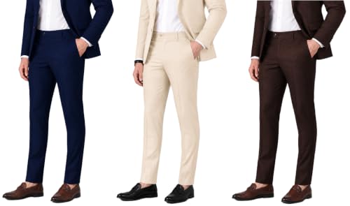 Image of Mens Formal Pant | Comfortable Cotton Trousers for Office and Business Wear