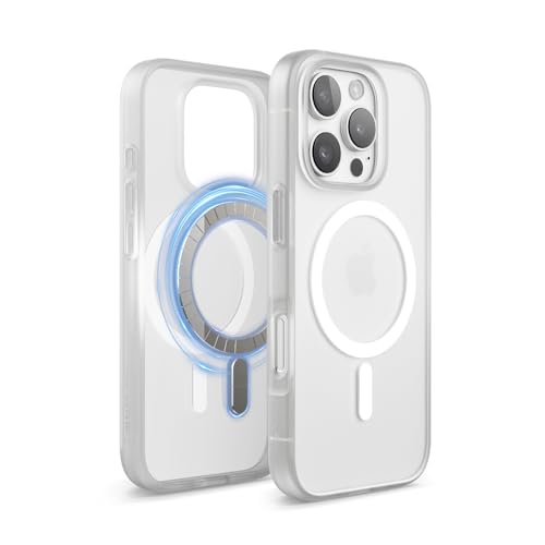 Coque Transparente Hybride elago pour iPhone 16 Pro, Étui Magnétique 6,3 Pouces Clair Mat