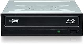 Hitachi-LG BH16 Internal Blu-Ray Drive, BD BD-R BDXL DVD-RW Player/Writer for Desktop PC, Windows 10 Compatible, 16x Write Speed, Bare Drive - Black