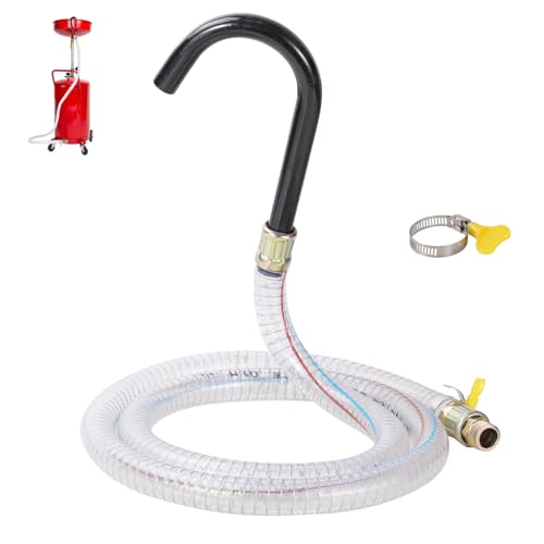 Oil drain hose - 67 Inch, 1/2 Inch Threaded (Can Be Cut to Remove Threaded End), Compatible with Lincoln Series-3601 Portable Waste oil drain tank hose Oil Drain Tank hose (1)