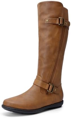 DREAM PAIRS Women's Faux Fur-Lined Knee High Winter Boots Fall Tall Boots