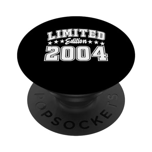 Edición limitada 2004 Cumpleaños 2004 Edición Cumpleaños PopSockets PopGrip Intercambiable