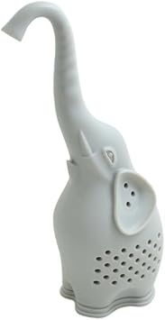 BronaGrand 1PCS Silicone Tea Infuser Creative Elephant Tea Strainer (Grey)