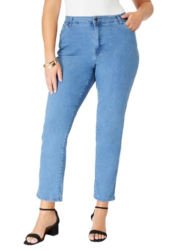 Roaman's 24/7 Boyfriend Jean Light Stonewash