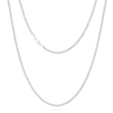 KRKC&CO Cadena de Oro para Hombre 2/3/4/5/9mm - Acero Inoxidable Chapado en 14K - Ligera, Resistente y Amigable con la Piel...